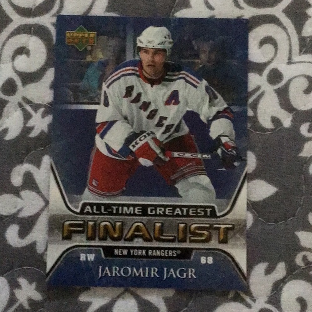NEW YORK RANGERS JAROMIR JAGR HOCKEY CARD, UPPER DECK 05-06